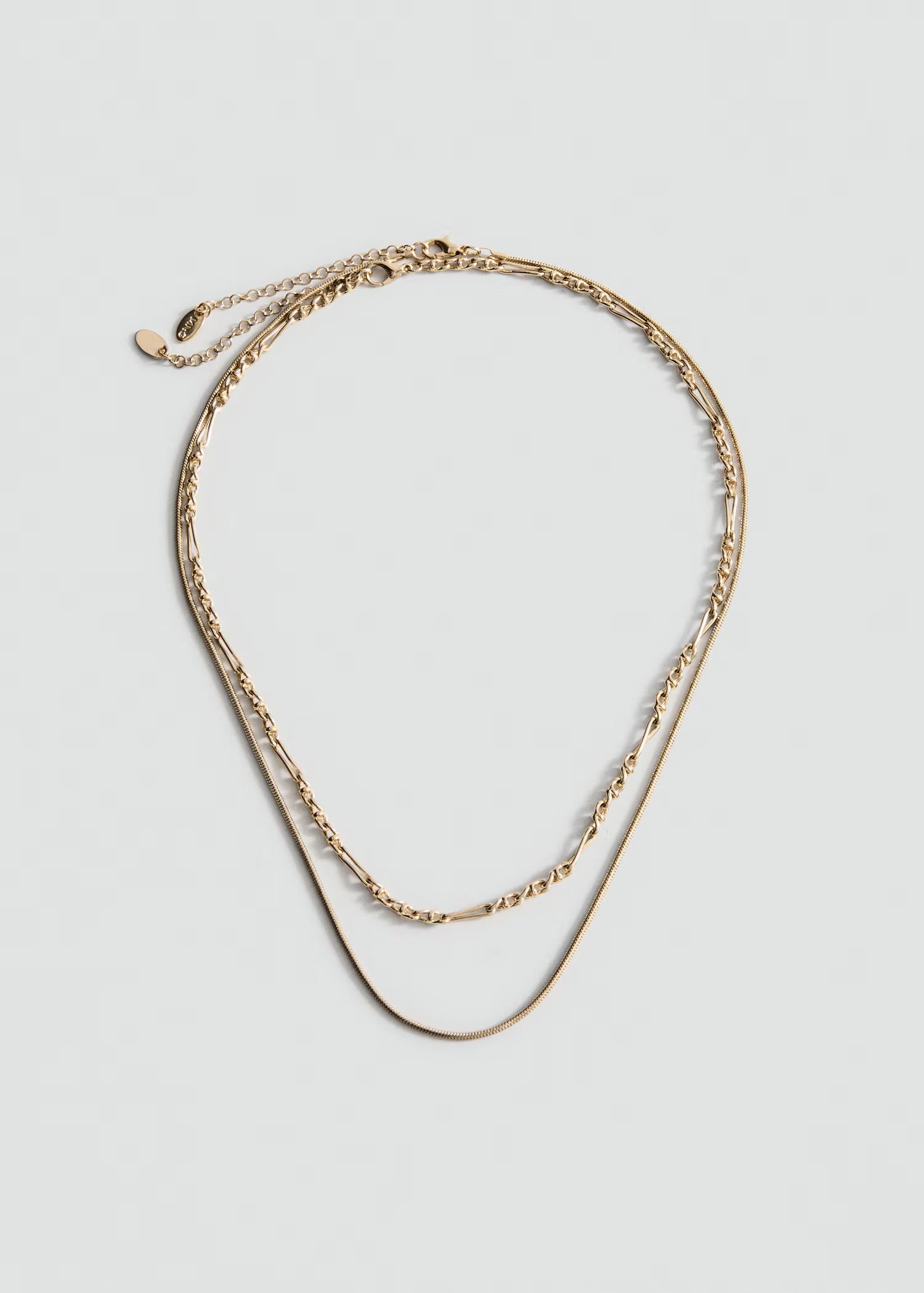 Mixed  Double necklace