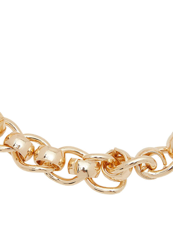 Metallic Necklace with Lobster Clasp Closure