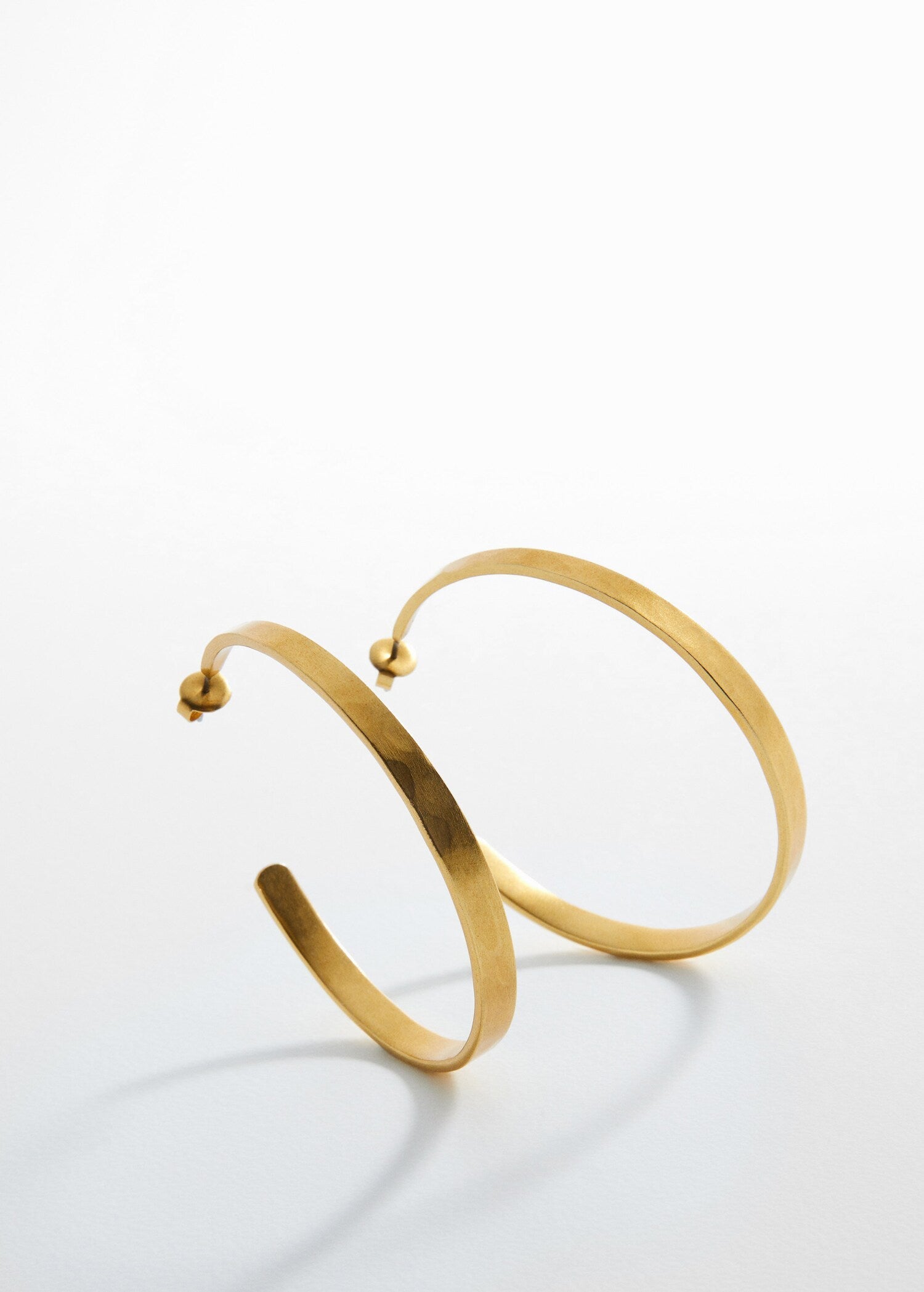 Embossed hoop earrings